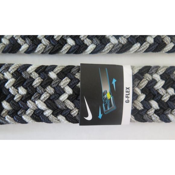 Nike S5045929A Men's Sz M (36-38) Black Multi G Flex Webbed Braided Golf Belt - Picture 7 of 10